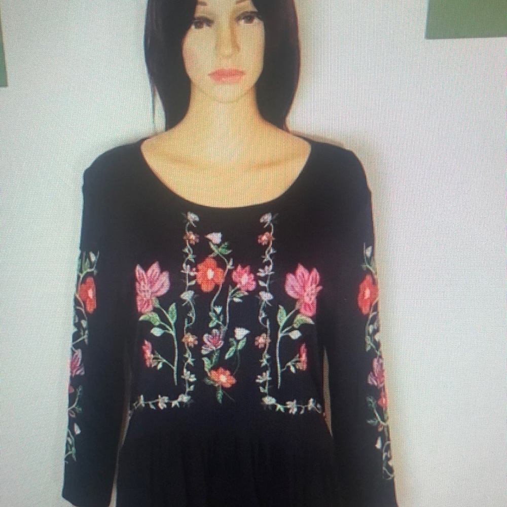 J. crew linen blend off shoulder eyelet floral hem mini dress size medium